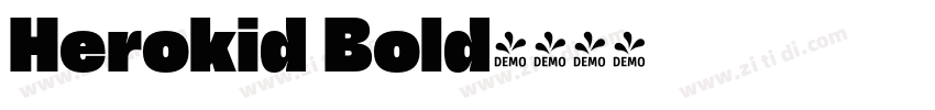 Herokid Bold字体转换